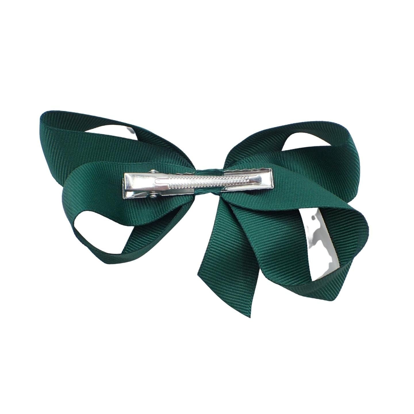 12cm / 4.7 Inches Ribbon Hair Bows, Hair Clip Hair Bows for Girls or Women